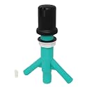 Dual Air Gap with Black Matte Brass Cap for Double Drawer or Two Separate Dishwashers with Skirted Cap and Extra Long Thread for Thick or Thin Countertops (AG200-504, AG200-X04, AMERIGAP)
