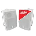 Dual Electronics LU43PW 4" 3-Way Indoor Outdoor Wired Speakers Weatherproof
