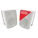 Dual Electronics LU63PW 6.5" 3-Way Indoor Outdoor Wired Speakers Pair