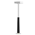 Dual Head Small Hammer, Plastic Head and Metal Head, Double face Jewelry Mallet, Mini Hammer for Crafts, Watch, Tuning, Woodworking, Toys, DIY, Leather, Instruments, 7 Inches,