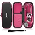 Dual Head Stethoscope with Matching Storage Case, EMT Shears and Pen Light - Assorted Colors (Pink)