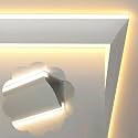 Dual LED Strip Crown Molding Lighting with Corner, White Aluminum LED Channel for Wall Celling Decor, Cornice Moulding Linear Trim Coving(10 m/32.8 ft)