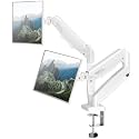 Dual Monitor Arm Desk Mount Fits Max 32 inch Screens, Holds 4.4 to 19.8lbs