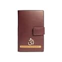 Dual Passport Holder for Couples | Personalized 2 in one Passport Wallet | Passport &amp; Card Organizer with Button Closure | Travel Document Holder for Men &amp; Women (Wine)