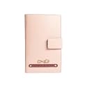 Dual Passport Holder for Couples | Personalized 2 in one Passport Wallet | Passport &amp; Card Organizer with Button Closure | Travel Document Holder for Men &amp; Women (Baby Pink)