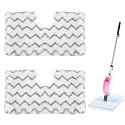Dual-Sided Microfiber Steam Mop Cloth 2 Pack - Super Absorbent Lint-Free Reusable Pads, Fits HLERMYE S1, HEB-818F, Shark S2901 S3501 S3601 S3801 S3901 SE450, Perfect for Hardwood/Tile Floors