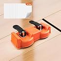 Dual Suction Cup Floor Gap Fix Tool - 15° Angled Double-Sided Strike Laminate Flooring Repair Kit with 10 Pads, Heavy Duty Plank Puller for Hardwood Vinyl Floor Installation Tool