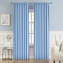 DUALIFE Light Sky Blue Curtains Room Darkening Curtains, Rod Pocket and Back Tab Thermal Insulated Drapes 52x96 Inch, 2 Panels