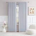 DUALIFE Silver Grey Curtains Room Darkening Curtains, Rod Pocket and Back Tab Thermal Insulated Drapes 52x96 Inch，2 Panels