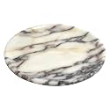 DUANYAN Natural Marble Tray for Bathroom, 10 inches Round Marble Tray Decor
