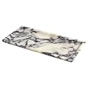 DUANYAN Natural Marble Tray for Bathroom, 12" x 6" Calacatta Marble Tray