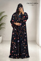 Dubai style burkha Nida Matte Solid Burqa With Hijab