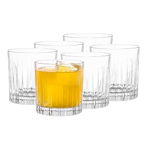 dubblin bristol 340 premium whiskey glass set of 6 340ml  crystal clear glassware for whisky bourbon scotch liquor wine amp cocktail drinks