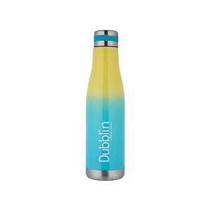dubblin dream premium stainless steel double wall vacuum insulated bpa free water bottle sports thermo flask keeps hot 12 hours cold 24 hours blue 800 ml