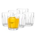 DUBBLIN Berry 280 Premium Whiskey Glass, Set of 6, 280ML – Crystal Clear Glassware for Whisky, Bourbon, Scotch, Liquor, Wine &amp; Cocktail Drinks