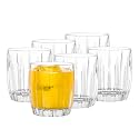 DUBBLIN Berry 280 Premium Whiskey Glass, Set of 6, 280ML – Crystal Clear Glassware for Whisky, Bourbon, Scotch, Liquor, Wine &amp; Cocktail Drinks
