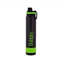 Dubblin Trump Stainless Steel Double Wall Vacuum Insulated BPA Free Water Bottle with Sipper & Anti Skid Bottom,Sports Thermo Flask Keeps Hot 12 Hours, Cold 24 Hours (Green 1000 ML)
