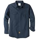 Dubinik® Canvas Long Sleeve Shirts for Men Button Up Work Shirt