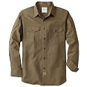 Dubinik® Canvas Long Sleeve Shirts for Men Button Up Work Shirt