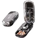 DUBSTAR Pill Cutter Splitter for Small &amp; Tiny Pills Cuts into 1/2 1/4 Black