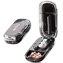 DUBSTAR Pill Cutter Splitter for Small &amp; Tiny Pills Cuts into 1/2 Black