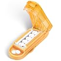 DUBSTAR Pill Cutter Splitter for Small and Tiny Pills Multiple Cuts Orange