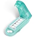DUBSTAR Pill Cutter Splitter for Small and Tiny Pills Multiple Cuts Cyan