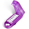 DUBSTAR Pill Cutter Splitter for Small and Tiny Pills Multiple Cuts Purple