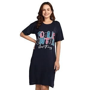 Duchess Cotton Half Sleeve Oversized T-Shirts for