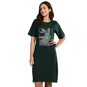 Duchess Cotton Half Sleeve Oversized T-Shirts for