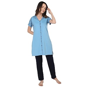 Duchess Womens Cotton Blend Solid Long Length