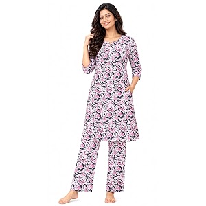 Duchess Womens 100 Pure Cotton Printed Night