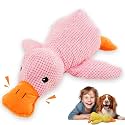 Duck Dog Toys,2026 New Calming Toy for Dogs,Dog Toys for Aggressive Chewers,Indestructible Toy for Large Small Dogs,Durable Stuffed Dog Puppy Toys (Pink, Large)