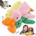 Duck Dog Toys,2026 New Calming Toy for Dogs,Dog Toys for Aggressive Chewers,Indestructible Toy for Large Small Dogs,Durable Stuffed Dog Puppy Toys (Pink+Yellow+Green, Large)