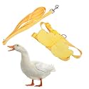 Duck Harness and Adjustable Chicken Walking Harness, Breathable Pet Vest for Duck Chicken Hen Training Walking Basic Leashes[Yellow S]