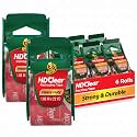 Duck HD Clear Packing Tape with Dispensers - 6 Rolls of Strong Heavy Duty Packing Tape for Shipping and Moving,Boxes and Packaging - 1.88 in. x 22.2 Yards - 1.5" Core - Clear (287732),(Pack of 2)