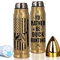 Duck Hunting Gifts, Hunting Gifts for Men - 17oz American Flag Tumbler with Lid- Unique Gift for Men, Dad, Husband, Boyfriend, Boss or Hunters - Birthday Fathers Day Retirement Gift