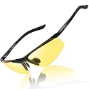 DUCO Night Vision Glasses for Men Al-Mg Frame Anti Glare Night Driving