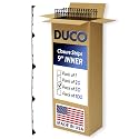 Duco USA-Made Classic Rib Foam Closure Strips 3ft Long, 9" Rib Profile - 50 Pack of Black Corrugated Roof Foam Strips - Weatherproof Seal to Block Gaps, Noise, Moisture, and More