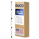 Duco USA-Made Classic Rib Foam Closure Strips 3ft Long, 9" Rib Profile - 1 Pack of Black Corrugated Roof Foam Strips - Weatherproof Seal to Block Gaps, Noise, Moisture, and More