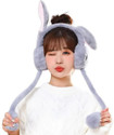 Ducudu Cute Rabbit Bunny Design Soft Foldable Ear Moving Earmuff for Girls & Kids Ear Muff