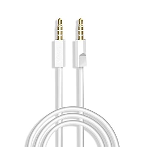 dudao l11pro ligtning to 35mm aux cable 1m33f car stereo audio cable for car and speakers compatible with iphone 14 131211xxr876 ipad grey