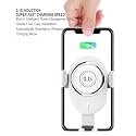 DUDAO F3 Pro Car Mobile Phone Stand Mount with Wireless Mobile Charging for Car,Dashboard, Windscreen, Mobile Holder with Wireless Charging - White