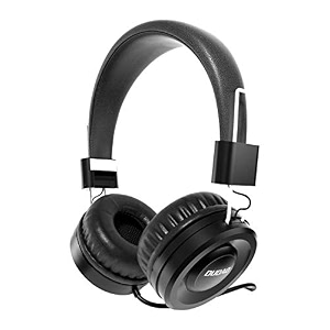 dudao x21 on-ear 35mm wired headphones for mobiles and laptop with in-line mic black