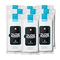 DUDE Wipes On-The-Go Shower Wipes - 9 Pack, 72 Wipes - Unscented Extra-Large Wipes with Vitamin E & Aloe - Full Body Shower Replacement Wipes