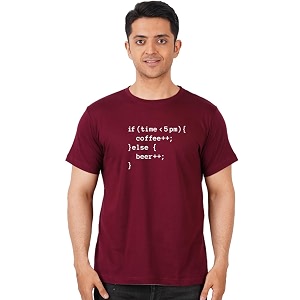 DUDEME 5 Pm Coffee or Beer T-Shirt