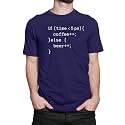 DUDEME 5 Pm Coffee or Beer T-Shirt