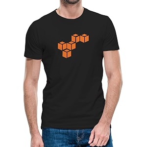 DUDEME AWS Logo T-Shirt 100 Cotton T-Shirts