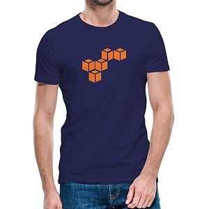 DUDEME AWS Logo T-Shirt 100 Cotton T-Shirts