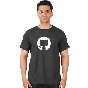 DUDEME GitHub Graphic T-Shirt 100 Cotton T-Shirts